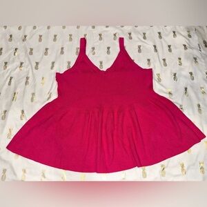 Torrid Pink Peplum Tank Top